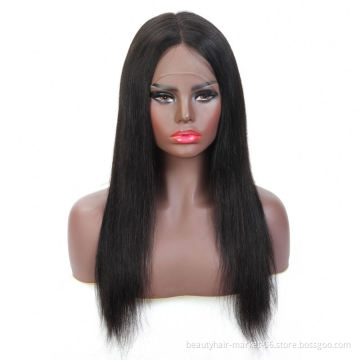 Afro Kinky Straight Hair Wigs Yaki Afro Kinky Straight Lace Front Human Hair Wigs Afro Kinky Straight Wigs For Black Women